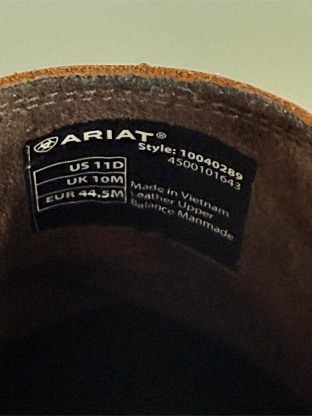 Ariat Brown Leather Booker Boots - Picture 7 of 7